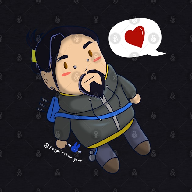 Chibi Hanzo by SapphireAngelBunny